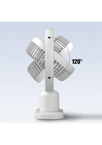 Hepu Hp-f01 Usb Şarjlı Masaüstü Mini Fan 3 Kademeli Hız Ayarlı, Kompakt Gövde