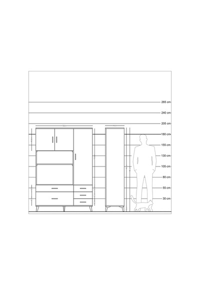 Hyperion Dolap 7 Raflı 5 Çekmeceli 3 Kapaklı 132x44x195 Antrasit-antrasit/antrasit Antrasıt/antrasıt Hyperion Dolap 7 Raflı 5 Çekmeceli 3 Kapaklı 132x44x195 Antrasit-antrasit/antrasit Antrasıt/antrasıt
