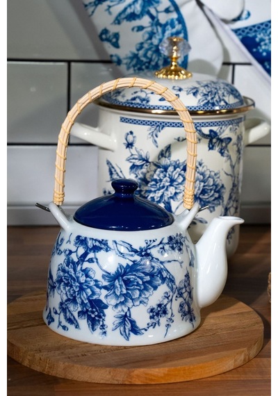 Bludml-8324-9 Miss Betty 0.9 Litre Porselen Demlik 001