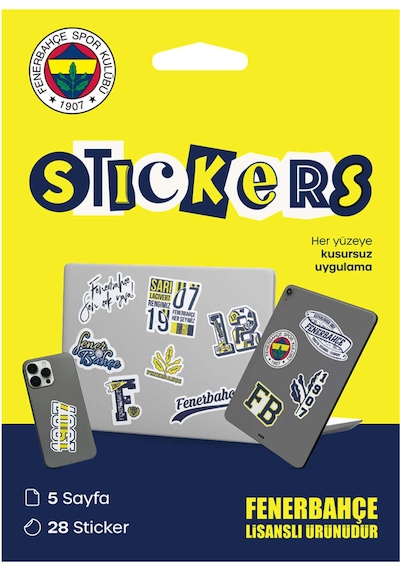 Fenerbahçe Sarı Stıcker Paketı Sarı