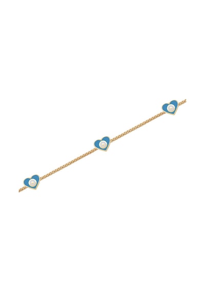 Diamond Line - Gülaylar - Sarı Altın 14 Ayar Kalp Bileklik Standart N11.21826 Sarı Altın