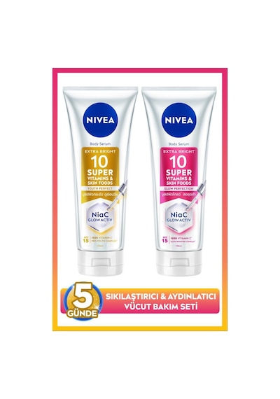 Spf15 Super10 Serum Etkili Sıkılaştırıcı Vücut Losyon 170ml Ve Aydınlatıcı Losyon 170ml,nemlendirici