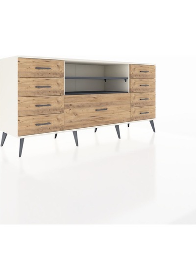Hyperion Konsol 2 Raflı 9 Çekmeceli 176x44x83 Aytaşı-antrasit/çam Antrasit/çam Hyperion Konsol 2 Raflı 9 Çekmeceli 176x44x83 Aytaşı-antrasit/çam Antrasit/çam