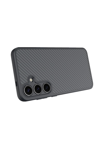 Zore Galaxy S25 Uyumlu Kılıf Magsafe Şarj Özellikli Karbon Fiber Tasarımlı Elnino Siyah