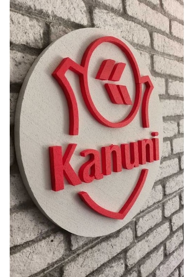 Kanuni Logo 50x50 Kanuni Motor Logosu 3d Kanuni Logo Strafor Logo 50 x 50