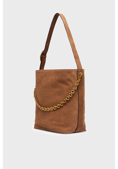 Michael Kors Zincir Detaylı Ayarlanabilir Askılı Süet Çanta 30t6auem8s230 Kadın Çanta 30t6auem8s 230 Taba