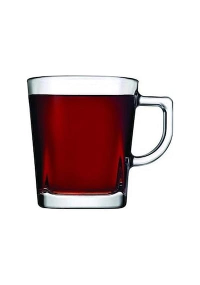 55223 Carre 6'lı Kulplu Bardak 270cc Şeffaf