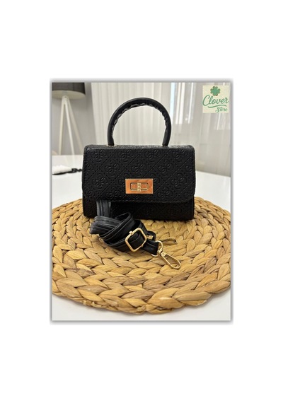 Store Kadın Mini Şık Ve Casual El Ve Omuz Çantası Siyahdokulu