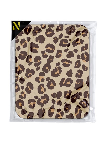 Leopar Desenli Renkli Ergonomik Mouse Pad Kaymaz Taban Ev Ve Ofis Kullanımı Fare Altlığı Mousepad Kahverengi
