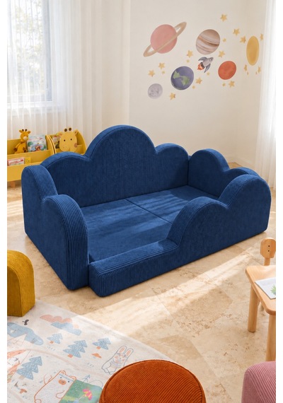 Funbed Junior Bulut Tasarımlı Çocuk Yatağı, Karyola Ve Oyun Matı Seti Lacivert - 938609351 Funbed Junior Bulut Tasarımlı Çocuk Yatağı, Karyola Ve Oyun Matı Seti Lacivert - 938609351