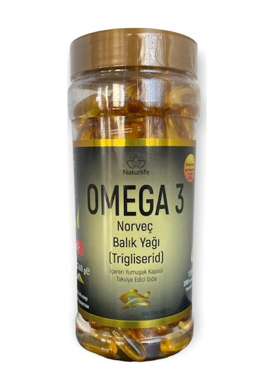 NATURLIFE Omaga-3 Norveç Yağı 1300 mg 200 Yumuşak Kapsül