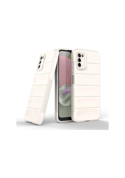 Northcity Samsung Galaxy A03s Uyumlu Kılıf Optimum Silikon - Krem