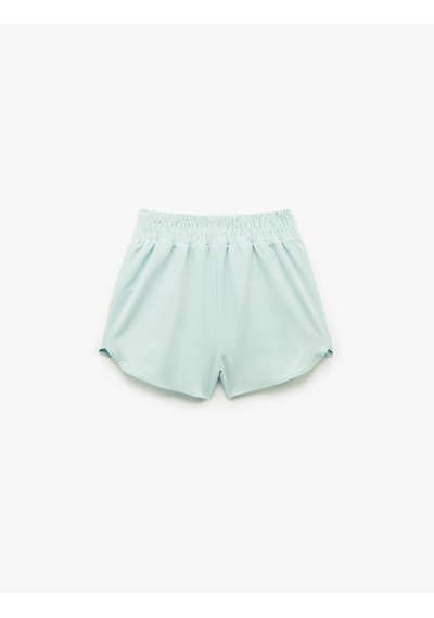 Koton Yüksek Bel Paraşüt Mini Spor Taytlı Şort Mınt 5sak40030nw Mint