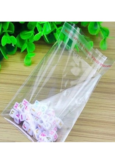 8 X 15 CM BANTLI JELATİN OPP POŞET (100 ADET) 8 X 15 CM BANTLI JELATİN OPP POŞET (100 ADET)