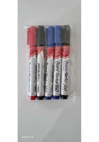 501 Beyaz Tahta Kalemi 5'li Set 3 Karışık2