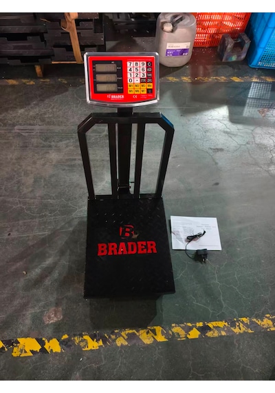 300 Kg 1.kalite Terazi-bariyerli-şarjlı-katlanır Kantar-40x50 Cm