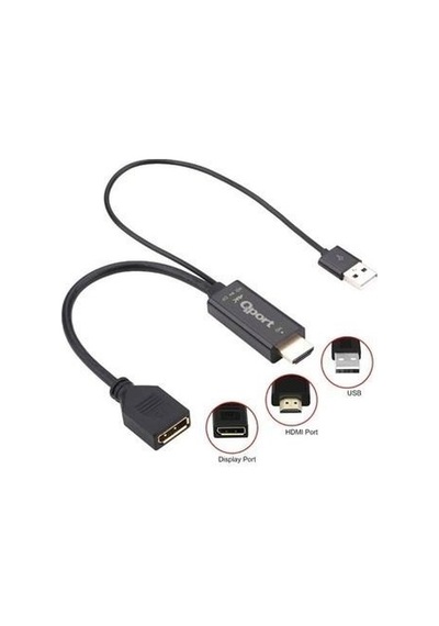 Qport Q-DPX Hdmi M To Displayport F Çevirici Kablo