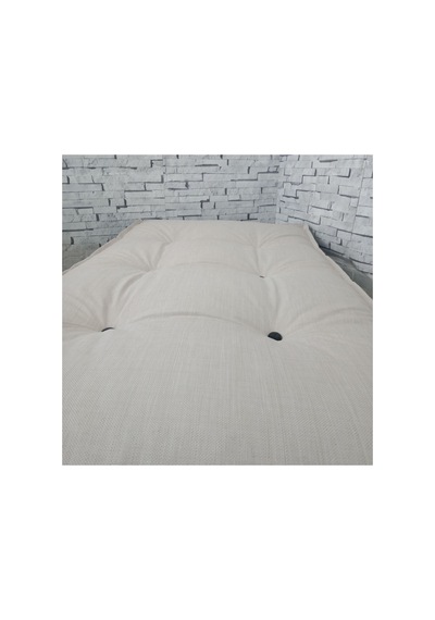 Düğmeli Yer Minderi 60x120 Krem