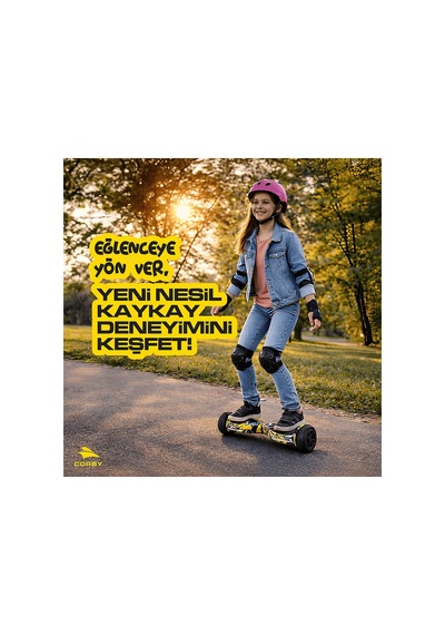 Corby Cs70 Hoverboard Sarı