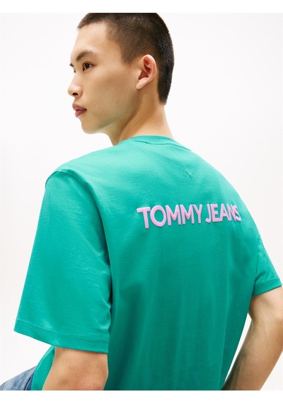 Tommy Hilfiger Tjm 90s Pop Col Nw Clsc T Ext Erkek Mavi T-shirt - Dm0dm21785 Mavi