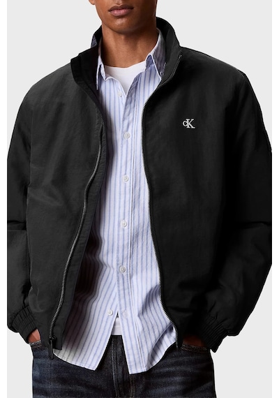 Calvin Klein Su Geçirmez Logolu Regular Fit Mont Lv04rg500gub1 Erkek Mont Lv04rg500g Ub1 Siyah
