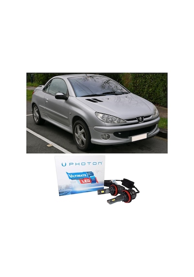 Peugeot 206 Cc Kısa Far Ampulü H7 Ultimate Yeni Seri Beyaz 2000-2007