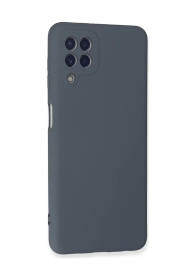 Samsung Uyumlu Galaxy A22 Uyumlu Kılıf Nano İçi Kadife Silikon - Gri