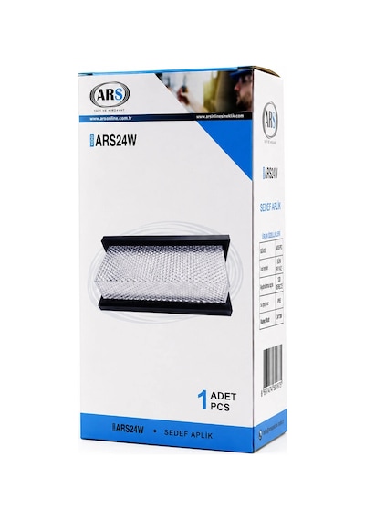 Ip66 50.000 Saat Led Ömrü 22w Sedef Led Aplik Duvar Lambası Ars-348953 Bx40 Çok Renkli