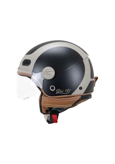 Cgm 191g Pix Sprint Beige Nero Opaco Sagomata Açık Kask Mavi-beyaz