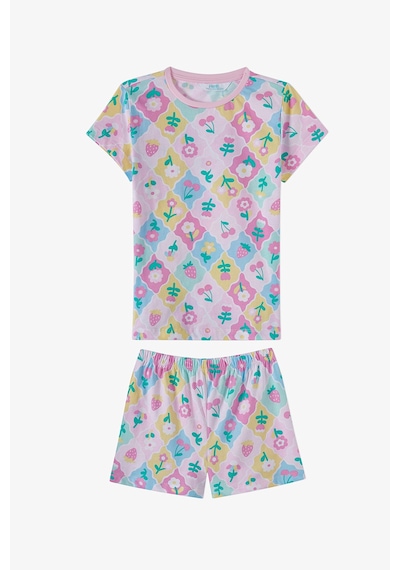 Penti Açık Pembe Kız Çocuk Cherry,Berry Pamuklu 2'li Pijama Takımı