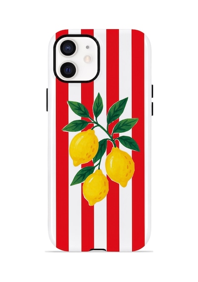Apple iPhone Uyumlu 11 Vorian Çift Katmanlı Kılıf Lemon Parade Red