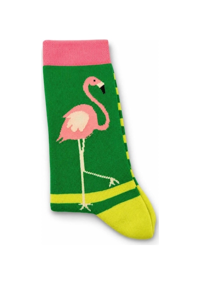 Flamingo Konsept Hediye Kutusu Kupa, Çorap Ve Ayna Anahtarlık Seti Siyah Siyah