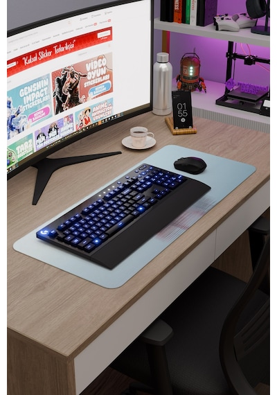 Gemi Ship Kaymaz Dikişli Kauçuk Oyuncu Mousepad V4 - 70x30 Xl Gaming Mouse Pad Fare Altlığı
