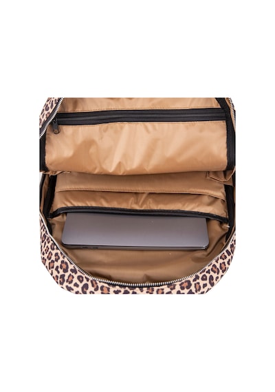 Bloominbag Earthy Leopard 13-14 İnç Laptop / Macbook Sırt Çantası Kahverengi - Sarı - Taba