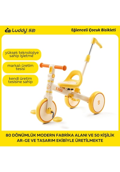 Luddy Bduck Bisiklet Beyaz - Sarı