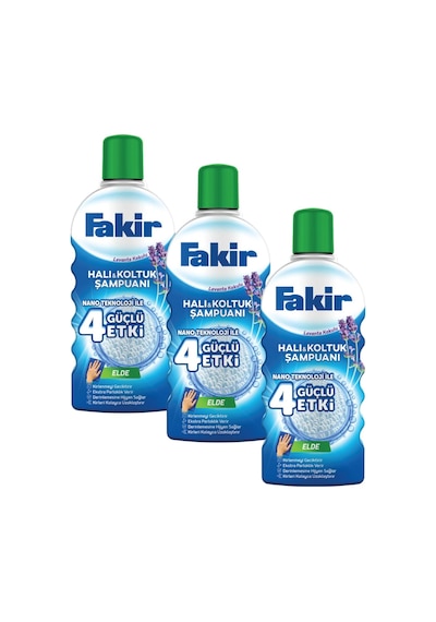 Fakir Elde Lavanta Teknolojili Halı Ve Koltuk Şampuanı 1000ml X 3 Adet 10'lu Set