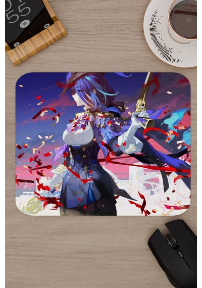 Clorinde Genshin Impact Anime Gacha V4 - 22x18 Gaming Mouse Pad Fare Altlığı