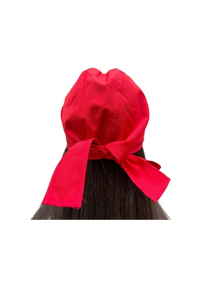 Formteks Aşçı Arka Kısım Bağlamalı Bandana Kırmızı