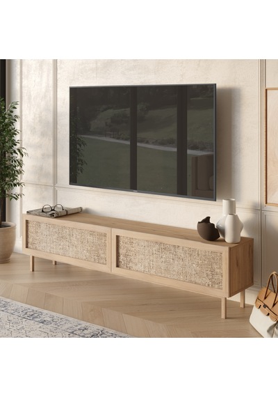 Robin Home Arizona Tv Ünitesi Sehpası Ahşap Ayaklı Ahşap Jüt Kapaklı 180cm Sepet-jüt Kahverengi Robin Home Arizona Tv Ünitesi Sehpası Ahşap Ayaklı Ahşap Jüt Kapaklı 180cm Sepet-jüt Kahverengi