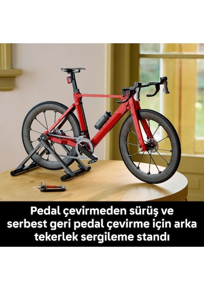LEGO® Icons Yol Bisikleti 11380 - Yetişkinler için Vites Mekanizması ve Fren Kaliperleri İçeren Model Yapım Seti (1015 Parça)