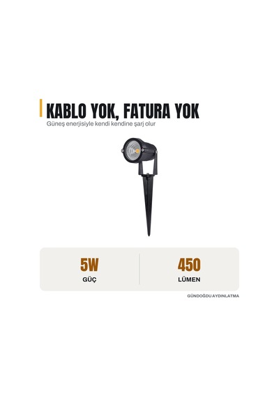 Noas 5w Led Bahçe Armatürü Yeşil - Yl74-0505