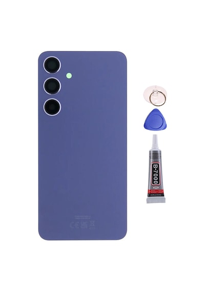 Samsung S24 Plus Mor Uyumlu Arka Kapak Batarya Kapağı Pil Kapağı Yapışkan Ve Sökme Aparatıyla Beraber Full Set Mor