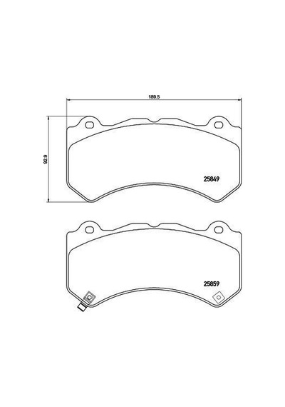 Valeo 671474 Ön Balata Jeep Grand Cherokee Iv 3.6 V6 4x4 10 3.6 Vvt 4x4 16 68144427aa-68144427ab-d106080b0a -