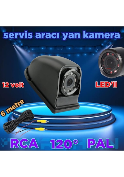 Yan Araç Kamerası Panelvan Servis V.b Araçlara Uyumlu 12 Volt