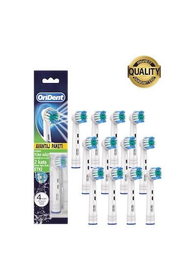 Pro Cleaning Oral-b Uyumlu 12 Adet Yedek Başlık Günlük Derin Temizlik & Premium Quality