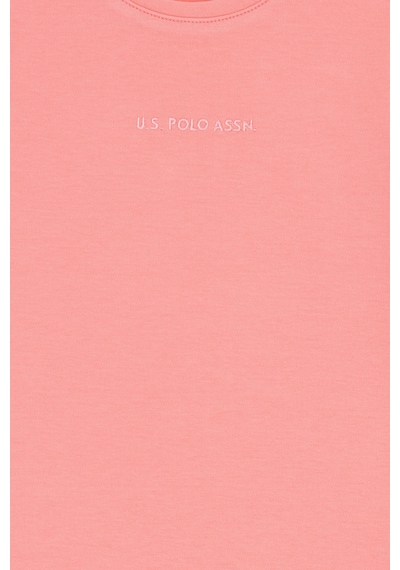 U.S. Polo Assn. Kız Çocuk Pembe Bisiklet Yaka Kısa Kol İnterlok Basic Örme Elbise 50306277-VR041 U.S. Polo Assn. Kız Çocuk Pembe Bisiklet Yaka Kısa Kol İnterlok Basic Örme Elbise 50306277-VR041