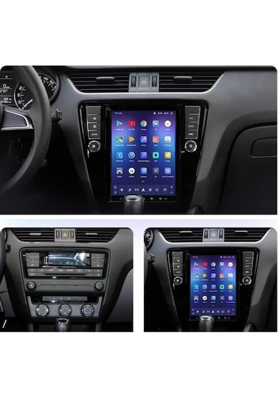 Skoda Octavia Dijital Tuş Takımı 2k Görüntü Kaliteli Tesla 9.7 Inch Multimedya Sistemi 4+64 Clarion 2013-2019 9"