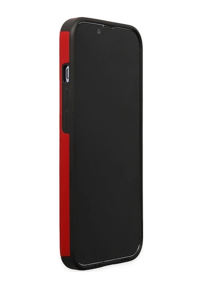 Apple İphone 13 Pro Max Kılıf Mega Standlı Silikon - Kırmızı