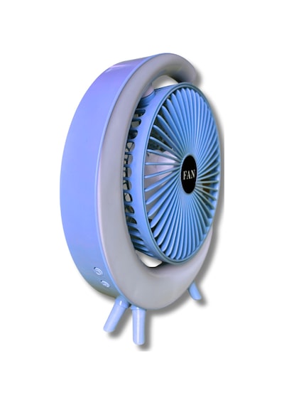 S24 Taşınabilir Masaüstü Mavi Usb Fan