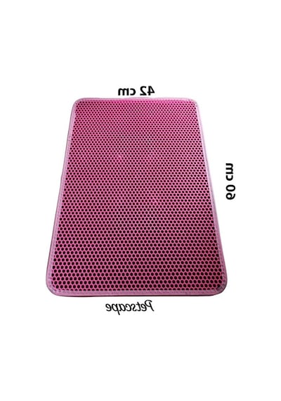 60x42 Cm Elekli Kedi Tuvaleti Önü Paspası, Sert Plastik 2li
